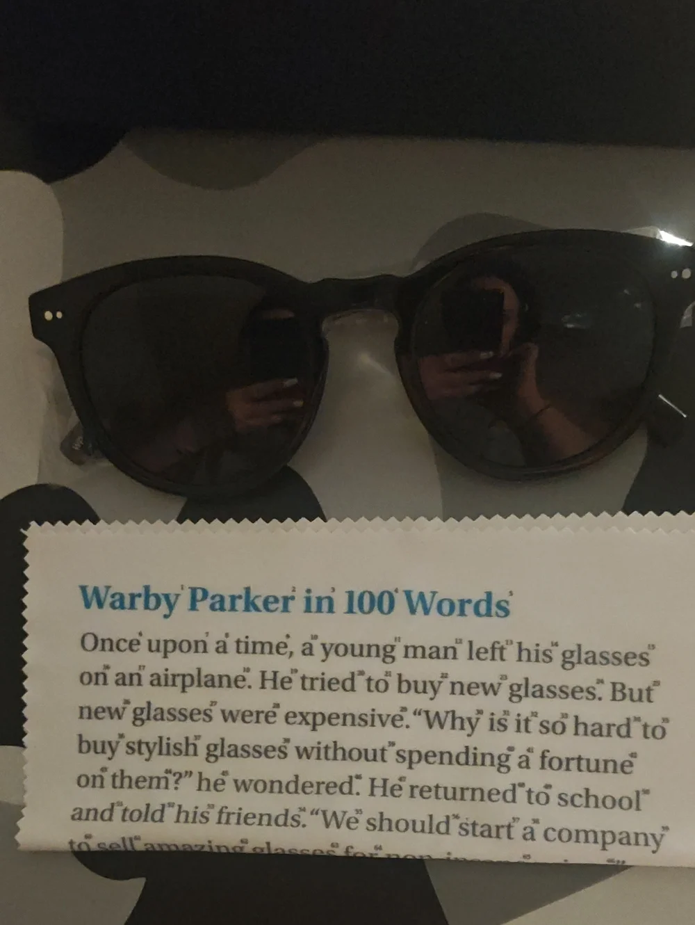 Warby Parker Men's Round Sunglasses - Black Frame, Dark Lenses